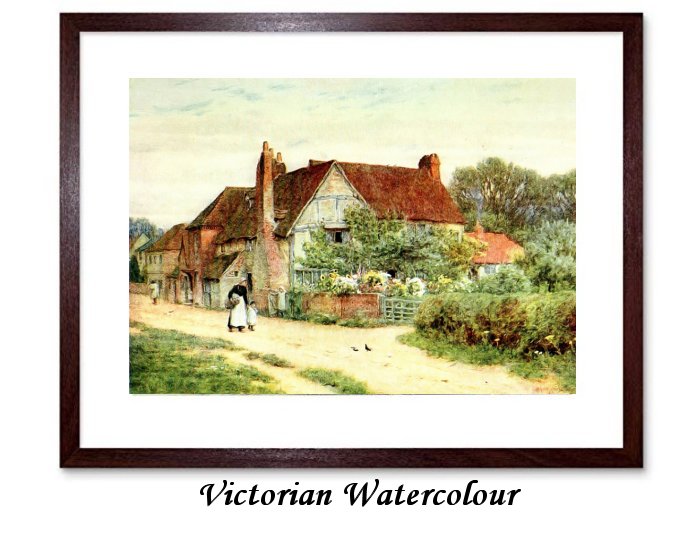 Victorian WatercolourFramed Print